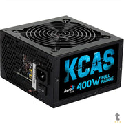 Fonte Real Atx 400w Aerocool 80 Plus White Kcas-400 Pfc Ativo S/ Cabo Biv