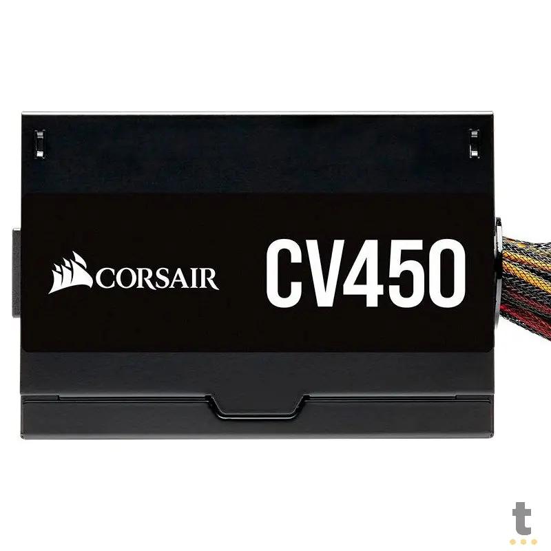 Fonte Real Atx 450w Corsair Cp-9020209-Br Cv Series 80 Plus Pfc Ativo Truedata