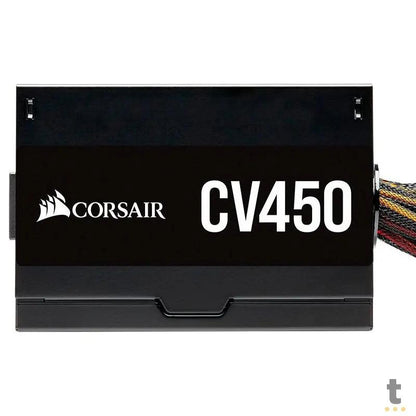 Fonte Real Atx 450w Corsair Cp-9020209-Br Cv Series 80 Plus Pfc Ativo Truedata