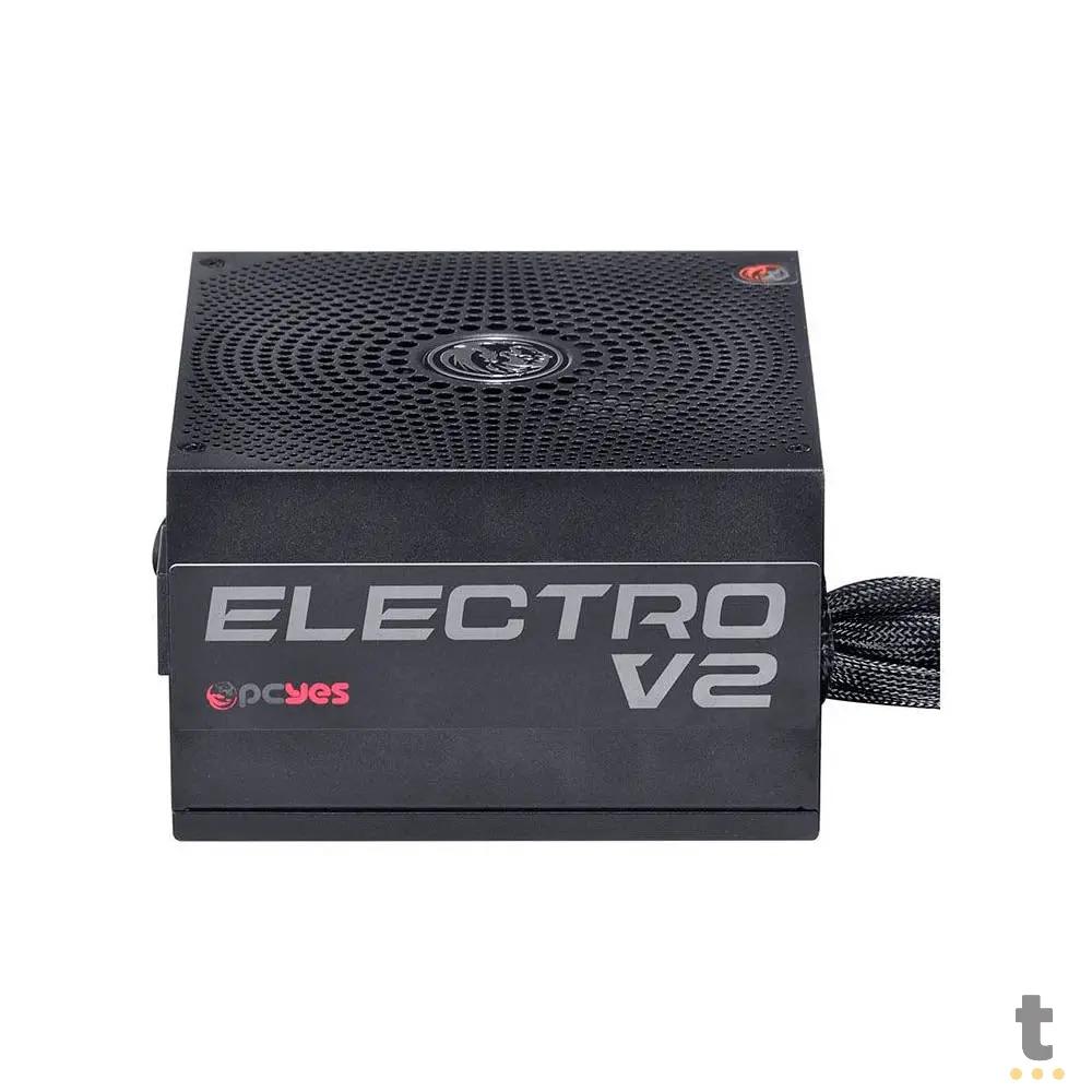 Fonte Real Atx 450w Electro V2 Series 80 Plus Bronze PCYes Pfc Ativo - ELECV2PTO450W Truedata