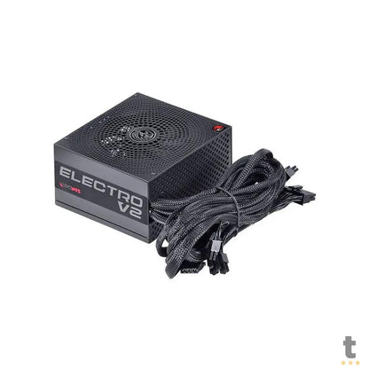 Fonte Real Atx 450w Electro V2 Series 80 Plus Bronze PCYes Pfc Ativo - ELECV2PTO450W Truedata