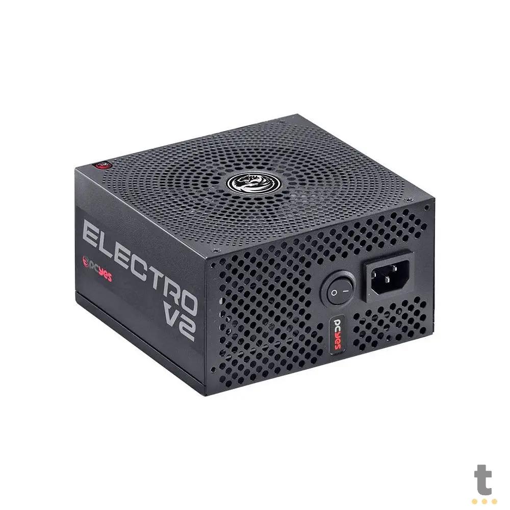 Fonte Real Atx 450w Electro V2 Series 80 Plus Bronze PCYes Pfc Ativo - ELECV2PTO450W Truedata