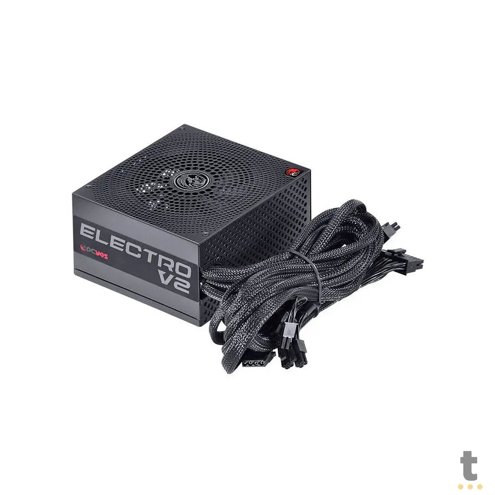 Fonte Real Atx 450w Electro V2 Series 80 Plus Bronze PCYes Pfc Ativo - ELECV2PTO450W Truedata