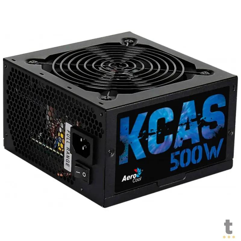 Fonte Real Atx 500w Aerocool 80 Plus Bronze Kcas-500 Pfc Ativo S/ Cabo Biv - 59765 Truedata