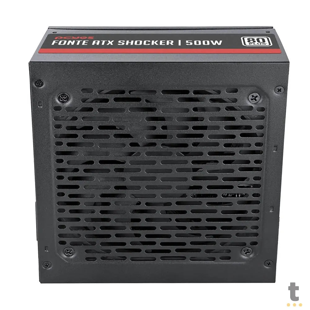 Fonte Real Atx 500w Shocker 80 Plus White PCYes Pfc Ativo - PF500SHW Truedata