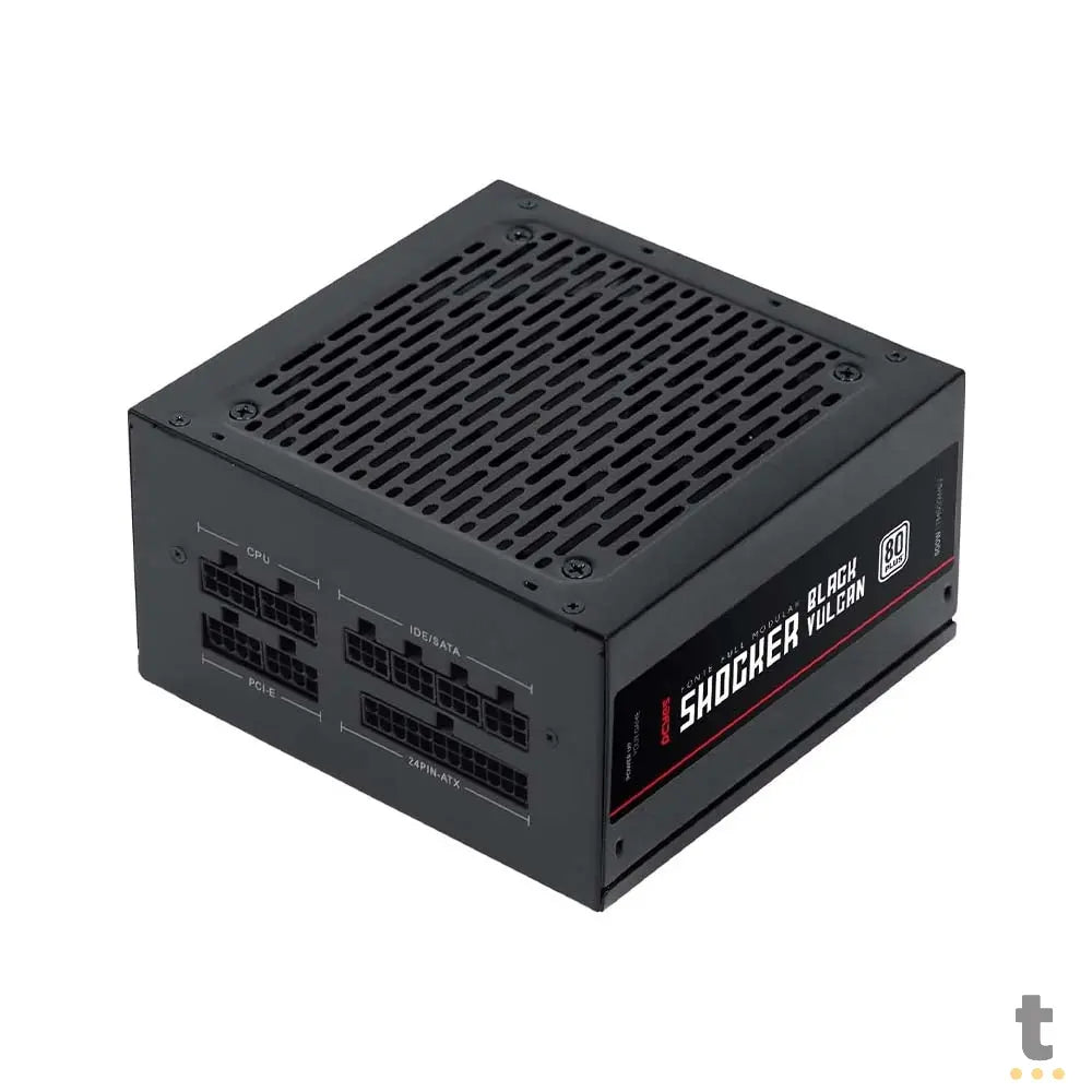 Fonte Real Atx 500w Shocker Full Modular 80 Plus PCYes Pfc Ativo Black Vulcan - FM500WBV Truedata