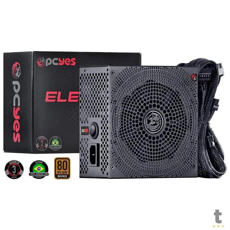 Fonte Real Atx 550w PCYes Electro V2 Series 80 Plus Pfc Ativo - ELECV2PTO550W Truedata