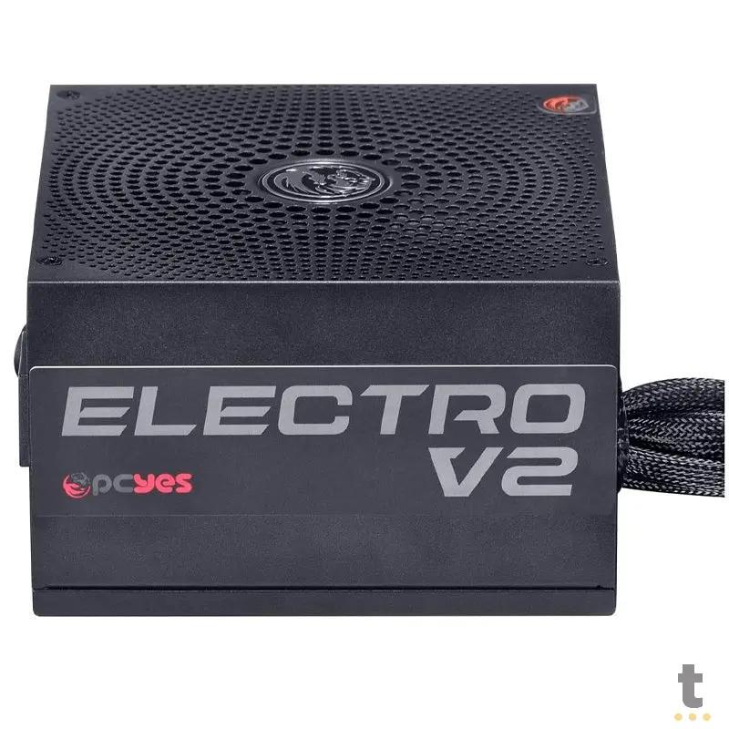 Fonte Real Atx 550w PCYes Electro V2 Series 80 Plus Pfc Ativo - ELECV2PTO550W Truedata