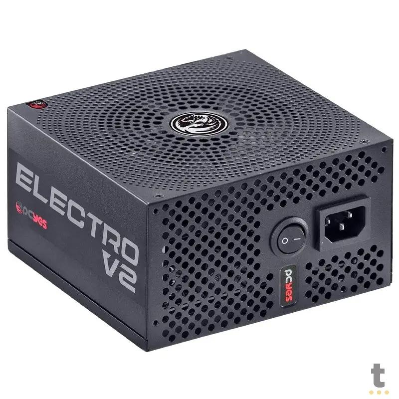 Fonte Real Atx 550w PCYes Electro V2 Series 80 Plus Pfc Ativo - ELECV2PTO550W Truedata