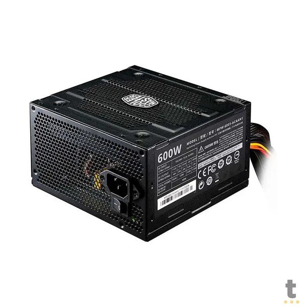 Fonte Real Atx 600w Cooler Master Elite V3 Pfc Ativo - MPW-6001-ACAAN1-WO