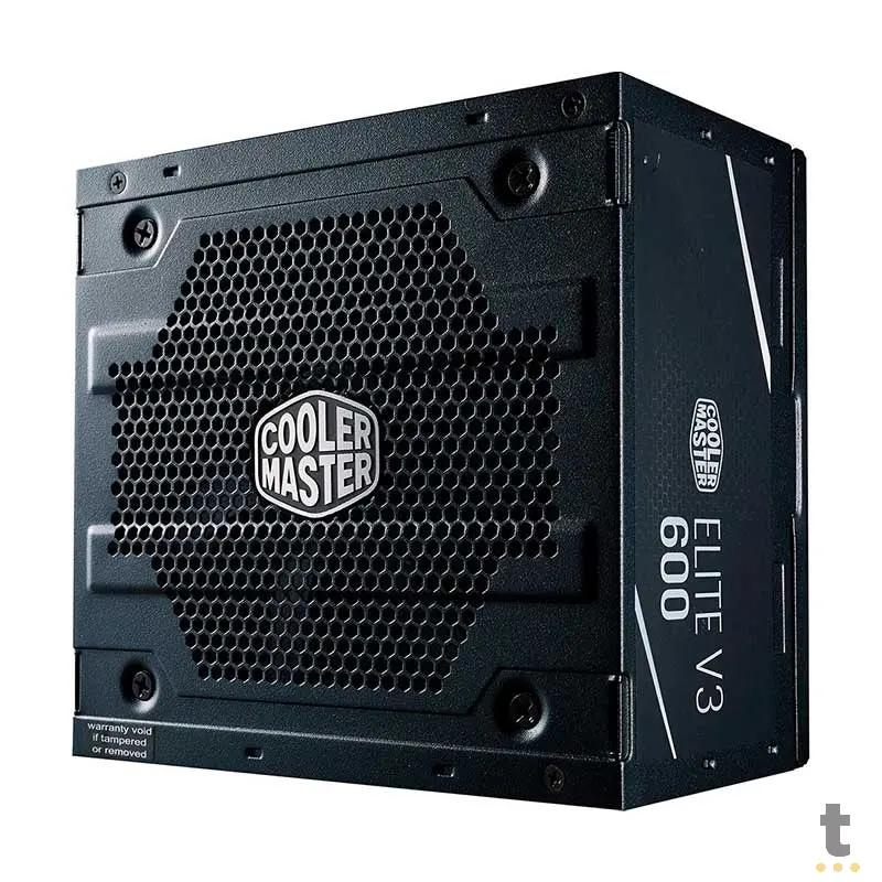 Fonte Real Atx 600w Cooler Master Elite V3 Pfc Ativo - MPW-6001-ACAAN1-WO Truedata
