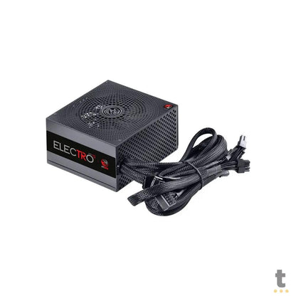 Fonte Real Atx 600w PCYes Electro V2 80 Plus White Series Pfc Ativo - ELV2WHPTO600W Truedata