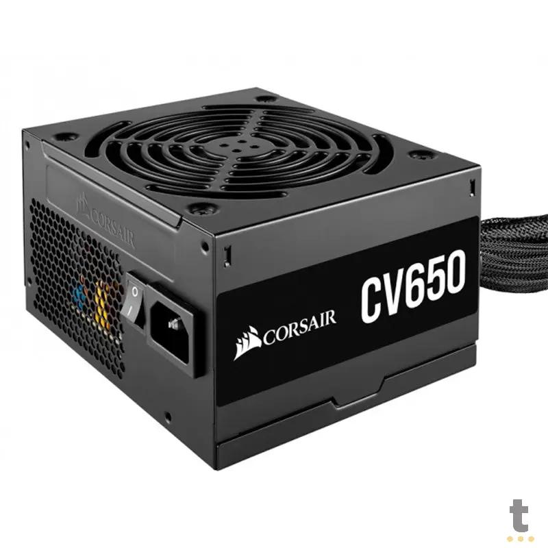 Fonte Real Atx 650w Corsair Cv Series 80 Plus Bronze Pfc Ativo CV650 - CP-9020236-BR Truedata