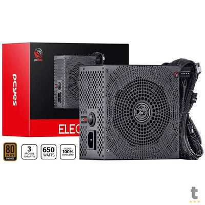 Fonte Real Atx 650w Electro V2 Series 80 Plus Bronze PCYes Pfc Ativo - ELECV2PTO650W