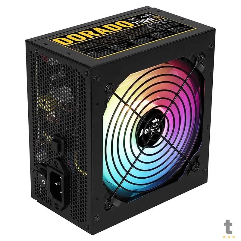 Fonte Real Atx 750w Aerocool Kcas Plus Gold 80 Plus ARGB - 73885 Truedata