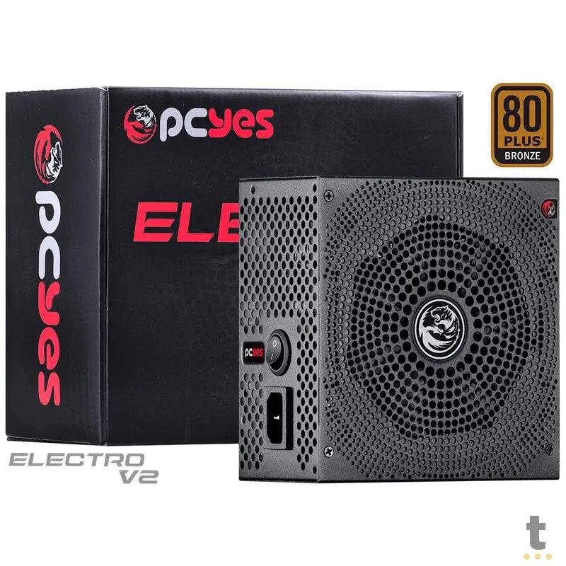 Fonte Real Atx 750w Electro V2 Series PCYes 80 Plus Pfc Ativo - ELECV2PTO750W Truedata