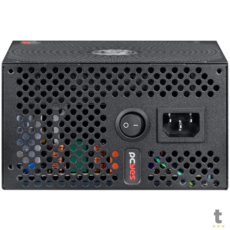 Fonte Real Atx 750w Electro V2 Series PCYes 80 Plus Pfc Ativo - ELECV2PTO750W Truedata