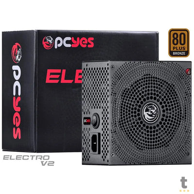 Fonte Real Atx 750w Electro V2 Series PCYes 80 Plus Pfc Ativo - ELECV2PTO750W