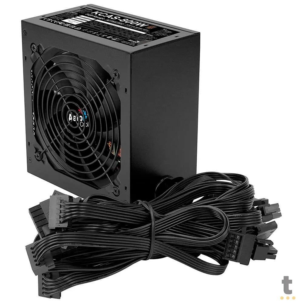 Fonte Real Atx 800w Aerocool Kcas 80 Plus Pfc Bronze - 79602 Truedata