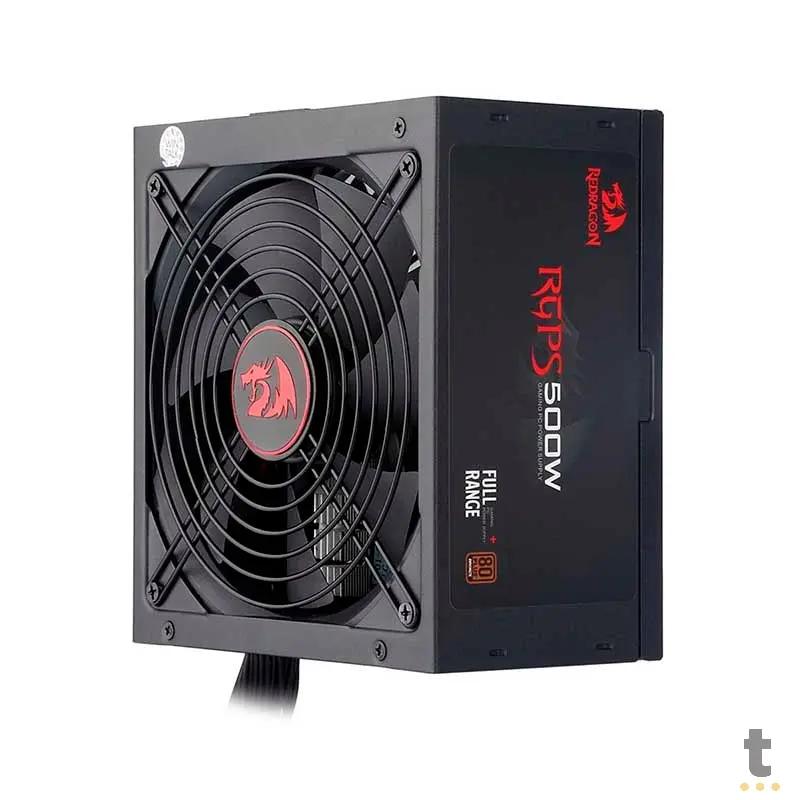 Fonte Real Atx Gamer 500w Redragon 80 Plus Bronze Pfc Ativo S/ Cabo Biv - GC-PS001-1 Truedata