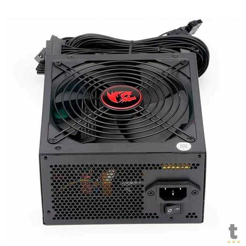 Fonte Real Atx Gamer 500w Redragon 80 Plus Bronze Pfc Ativo S/ Cabo Biv - GC-PS001-1 Truedata