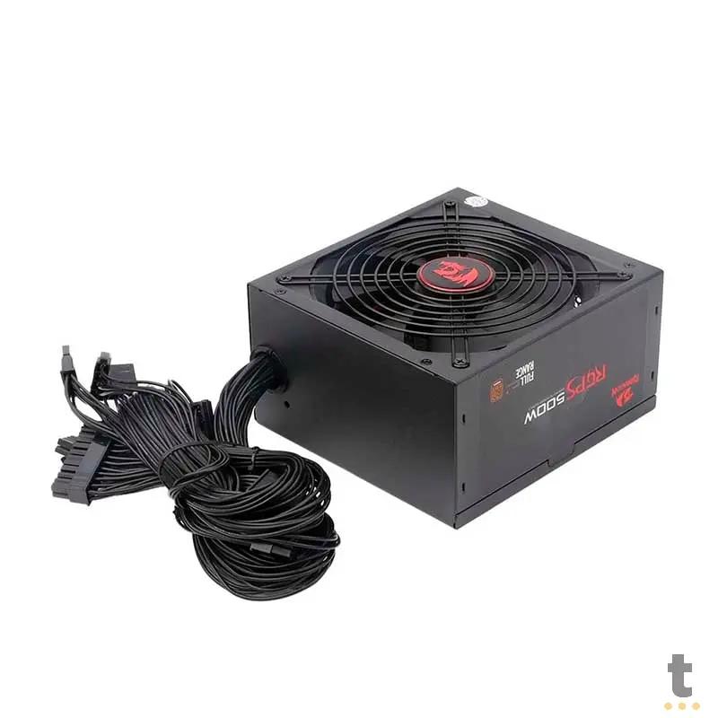 Fonte Real Atx Gamer 500w Redragon 80 Plus Bronze Pfc Ativo S/ Cabo Biv - GC-PS001-1 Truedata