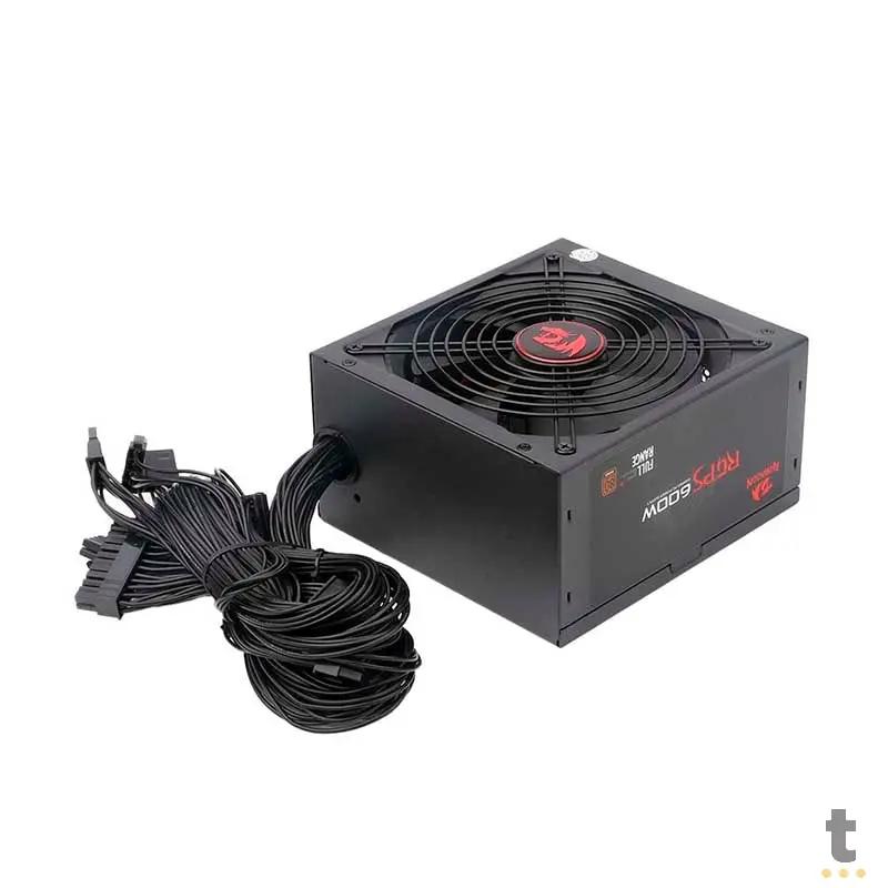 Fonte Real Atx Gamer 600w Redragon 80 Plus Bronze Pfc Ativo S/ Cabo Biv - GC-PS002-1 Truedata