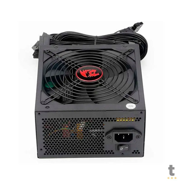 Fonte Real Atx Gamer 600w Redragon 80 Plus Bronze Pfc Ativo S/ Cabo Biv - GC-PS002-1