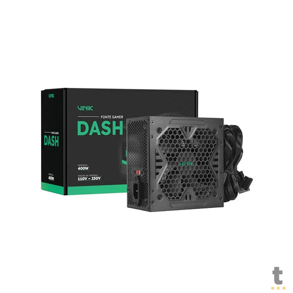 Fonte Real Atx Gamer Vinik Dash 400w Bivolt Preto - VFG400WPV3