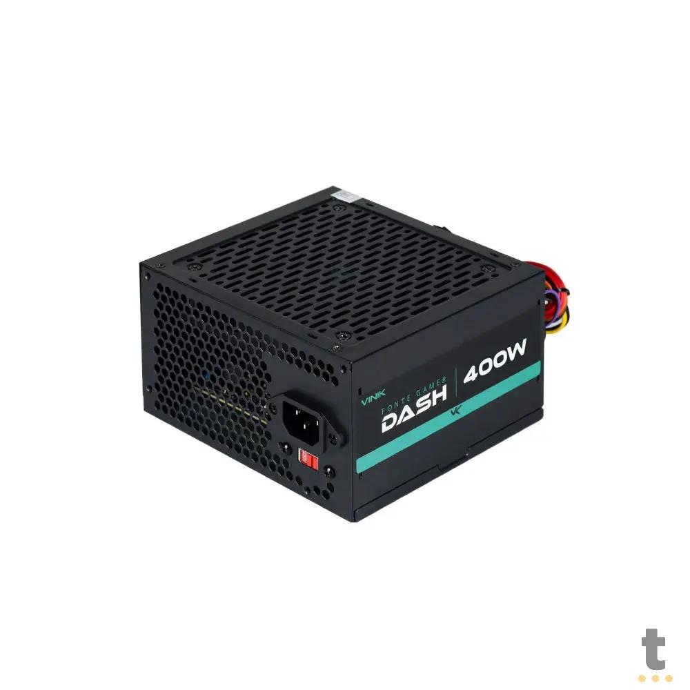Fonte Real Atx Gamer Vinik Dash Atx 400w Bivolt Preto - VFG400WP Truedata