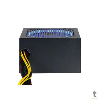 Fonte Real Atx Gamer Vinik Dash Atx 500w C/ Fan Led RGB Bivolt Preto - VFG500WPR Truedata