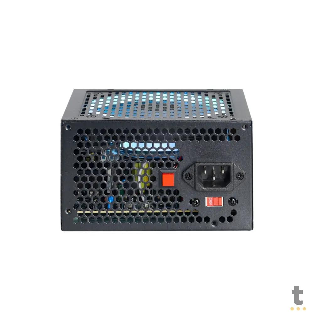 Fonte Real Atx Gamer Vinik Dash Atx 500w C/ Fan Led RGB Bivolt Preto - VFG500WPR Truedata