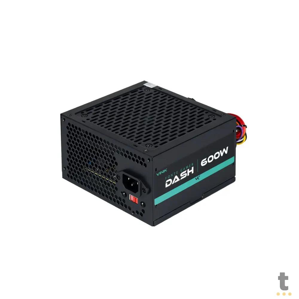Fonte Real Atx Gamer Vinik Dash Atx 600W Bivolt Preto - VFG600WP Truedata