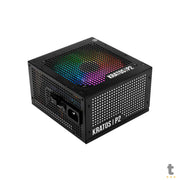 Fonte Real Atx Modular 750w Gamdias Kratos 80 Plus Gold Preta C/ RGB - KRATOS P2-750G