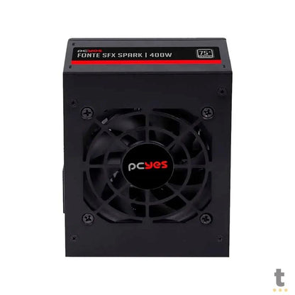 Fonte Real Atx para Gabinete Slim 400W PCYes SFX Spark 75+ Pfc Ativo - SPKP400MBPT Truedata