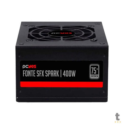 Fonte Real Atx para Gabinete Slim 400W PCYes SFX Spark 75+ Pfc Ativo - SPKP400MBPT Truedata