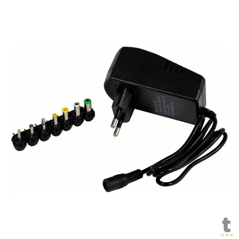 Fonte de Alimentação Regulada Universal 30w 6 Plugues Bivolt Truedata