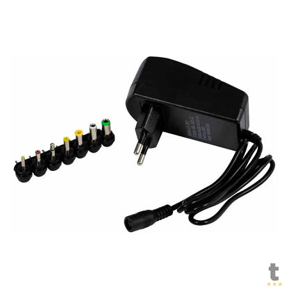 Fonte de Alimentação Regulada Universal 30w 6 Plugues Bivolt Truedata