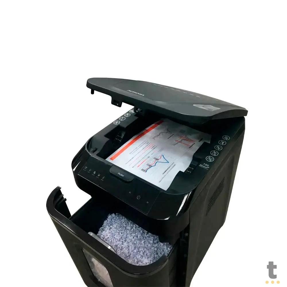 Fragmentadora De Papel Aurora AS152CM-2- Até 150 Fls Auto 32,2 Litros 220V Truedata