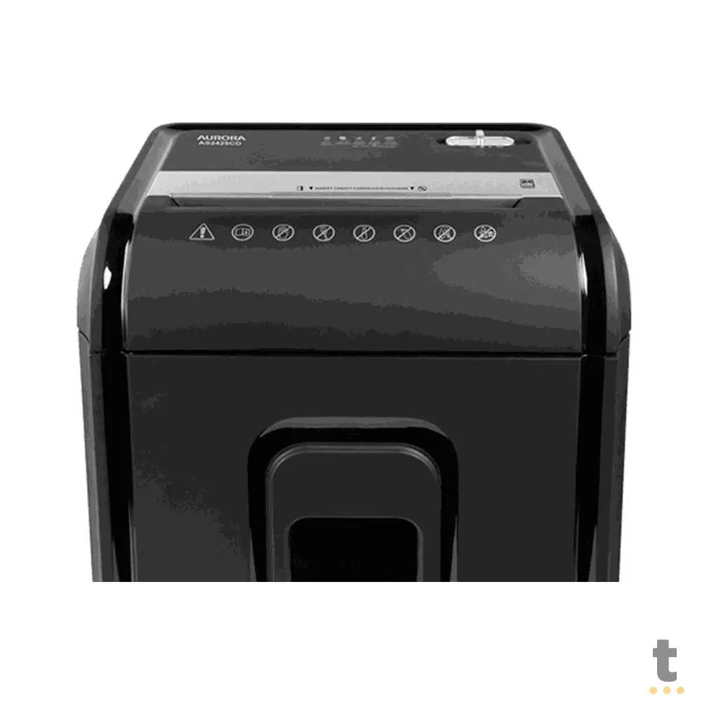 Fragmentadora De Papel Aurora AS2425CD-2- Até 20 Fls.26,5 Litros 220V Truedata