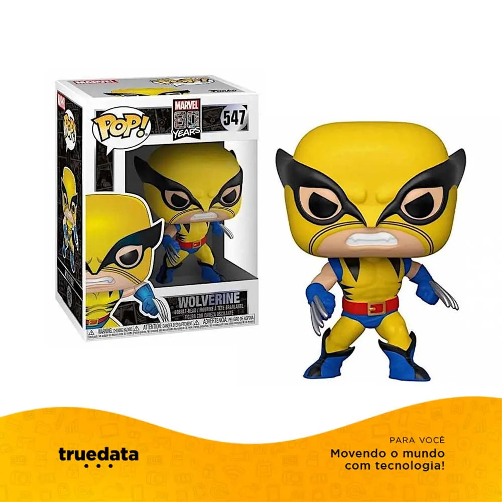 Funko Pop Marvel Edição Especial 80 anos - Wolverine - First Appearance - 35842 Truedata