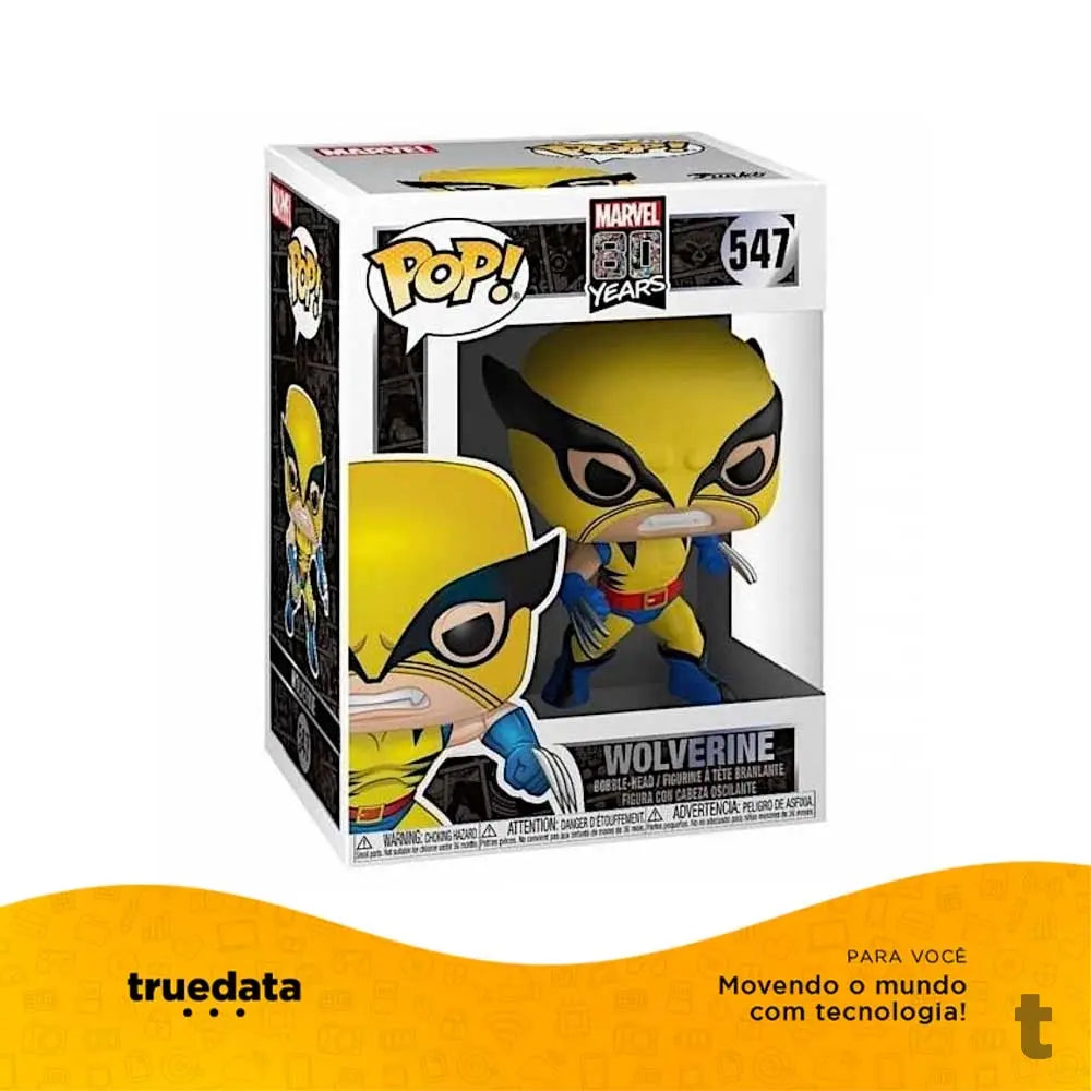 Funko Pop Marvel Edição Especial 80 anos - Wolverine - First Appearance - 35842 Truedata