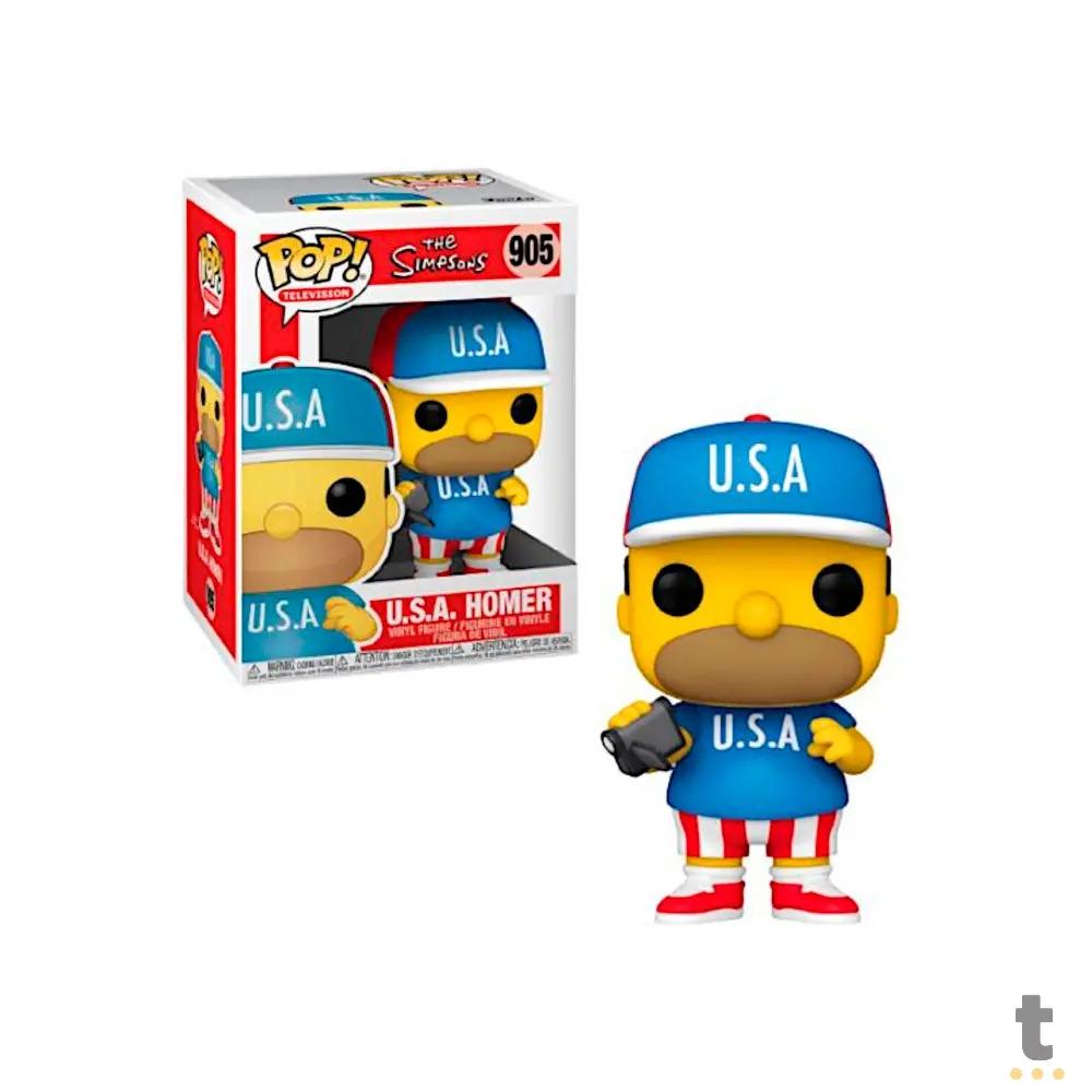 Funko Pop Os Simpsons - Homer - U.S.A - 82963 Truedata