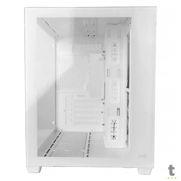 Gabinete Gamer Aerocool Dryft Micro Atx Com frente e lateral em Vidro Temperado Branco - 84915
