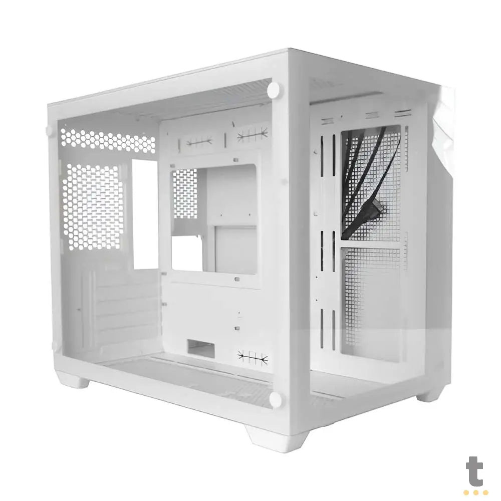 Gabinete Gamer Aerocool Dryft Micro Atx Com frente e lateral em Vidro Temperado Branco - 84915 Truedata