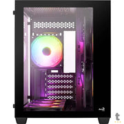 Gabinete Gamer Aerocool Dryft Micro Atx Com frente e lateral em Vidro Temperado C/ 6 Fans ARGB - 82839