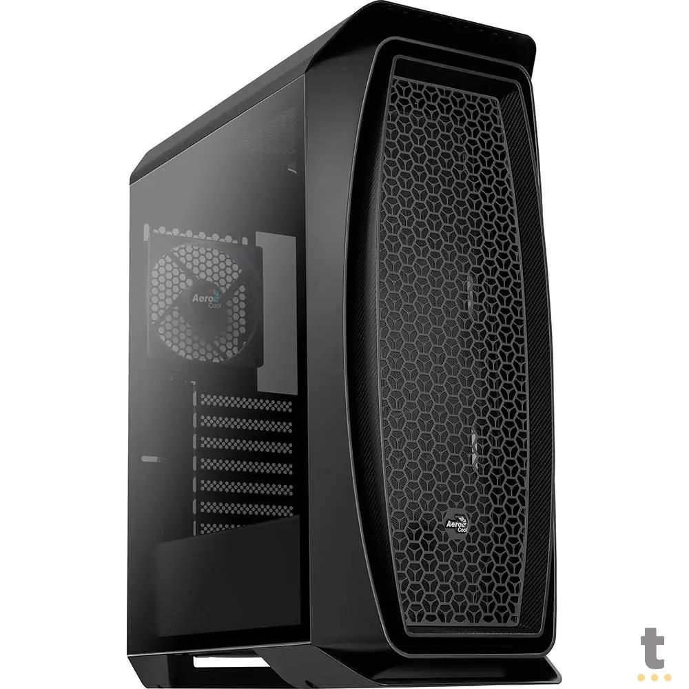 Gabinete Gamer Aerocool Mid Tower Aero One Preto Com Painel Vidro Temperado - 70165 Truedata