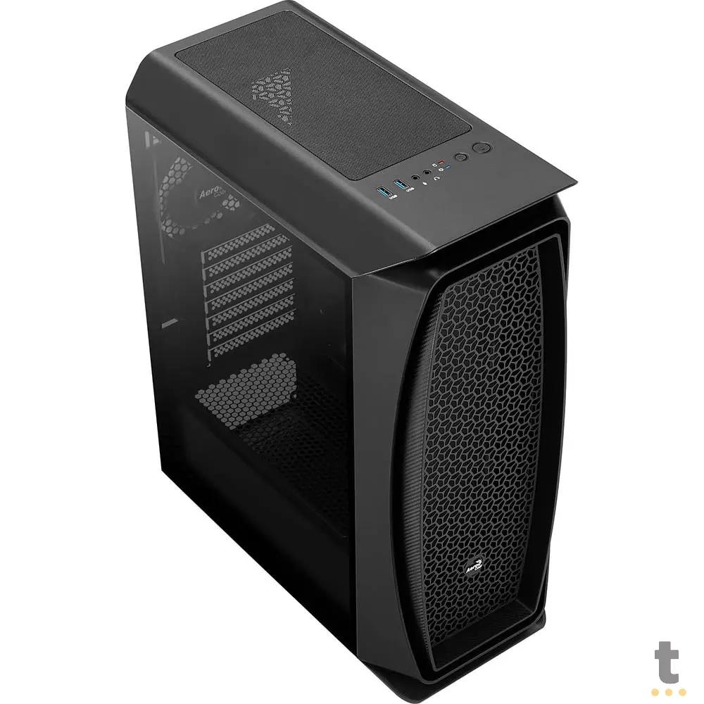 Gabinete Gamer Aerocool Mid Tower Aero One Preto Com Painel Vidro Temperado - 70165 Truedata