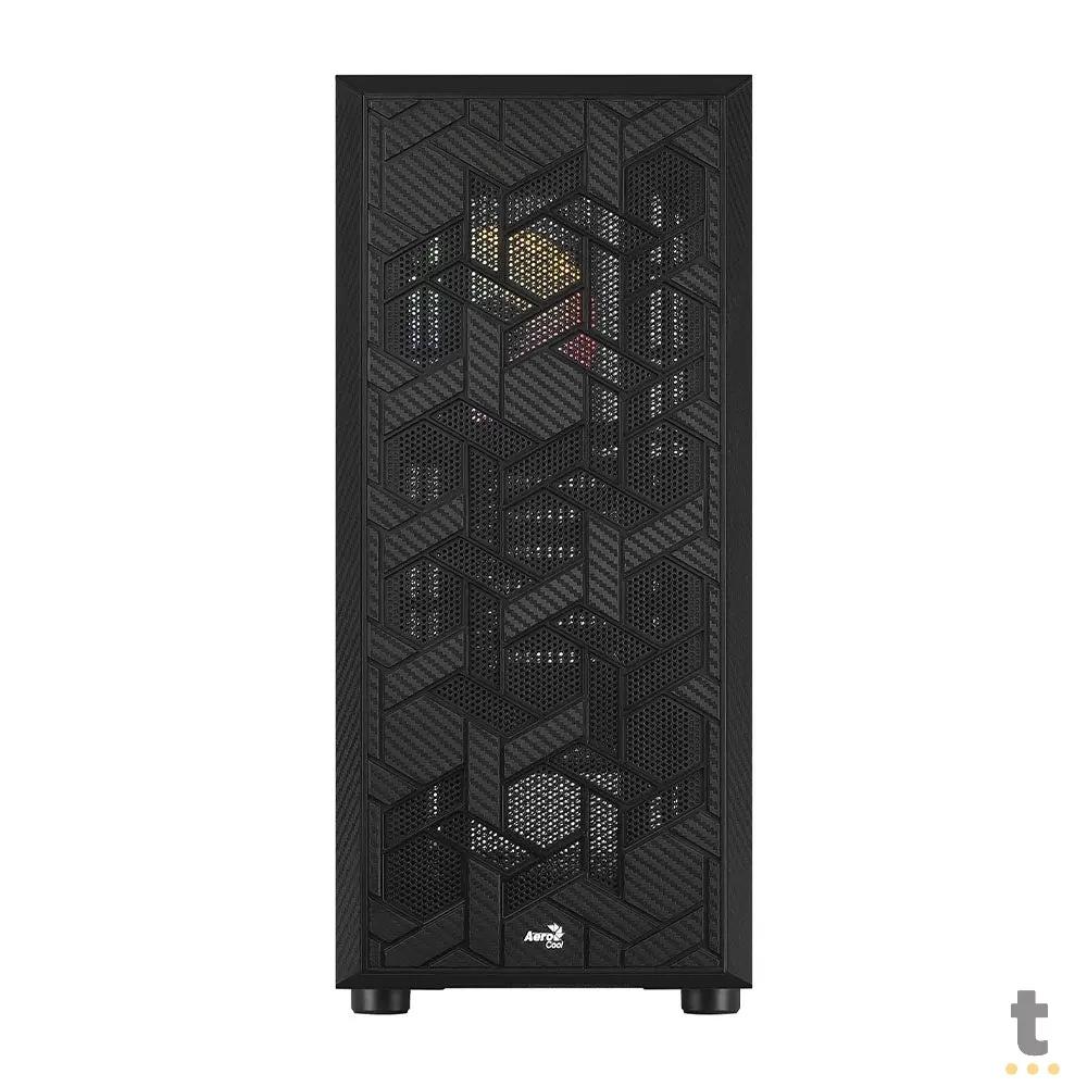 Gabinete Gamer Aerocool Mid Tower Hive FRGB Preto Com Lateral em Vidro Temperado - 72997 Truedata