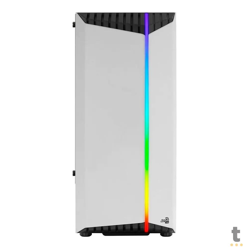 Gabinete Gamer Aerocool Mid Tower Rgb Bionic Branco Com Lateral em Vidro temperado - 73874 Truedata